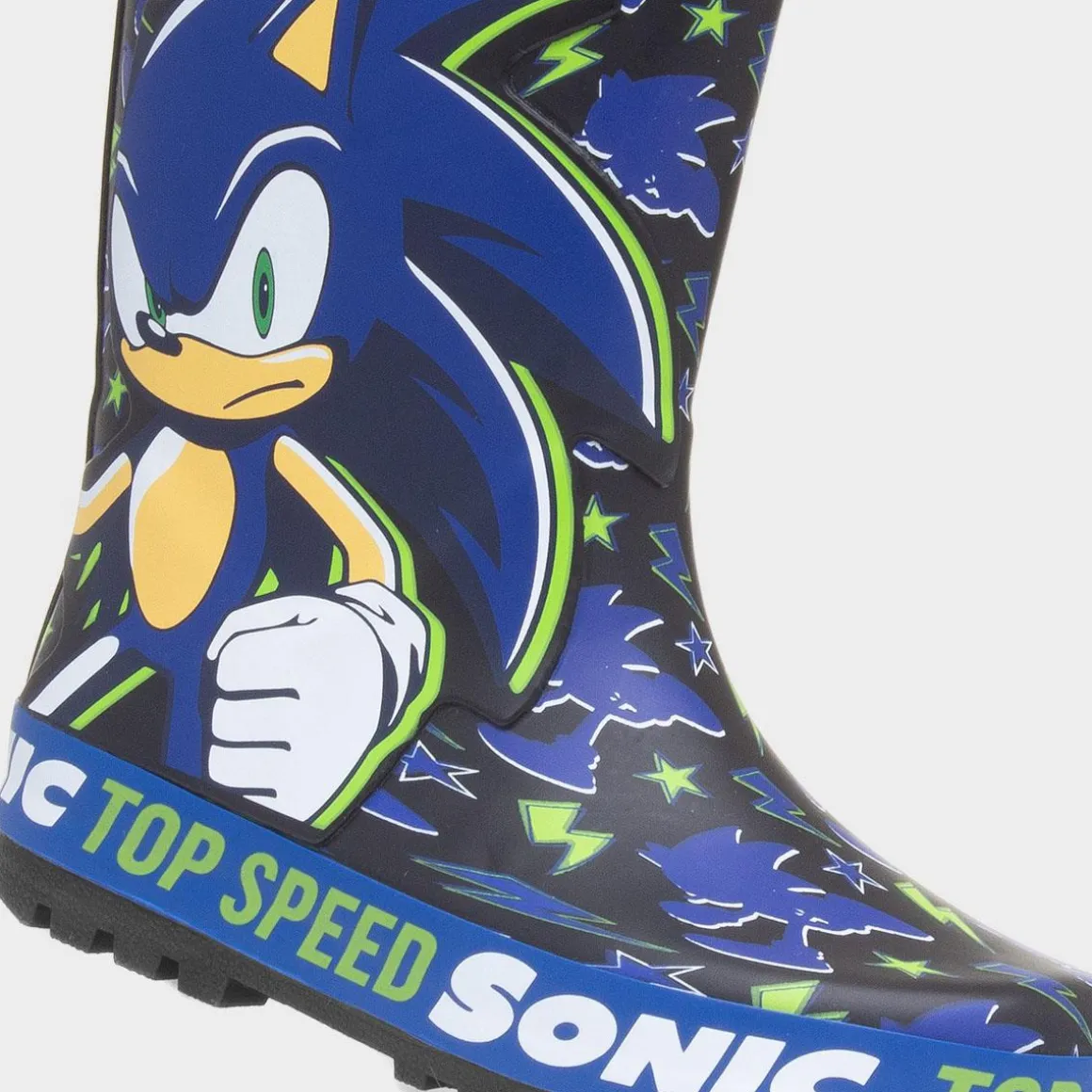 Sonic The Hedgehog Blake Kids Blue Welly