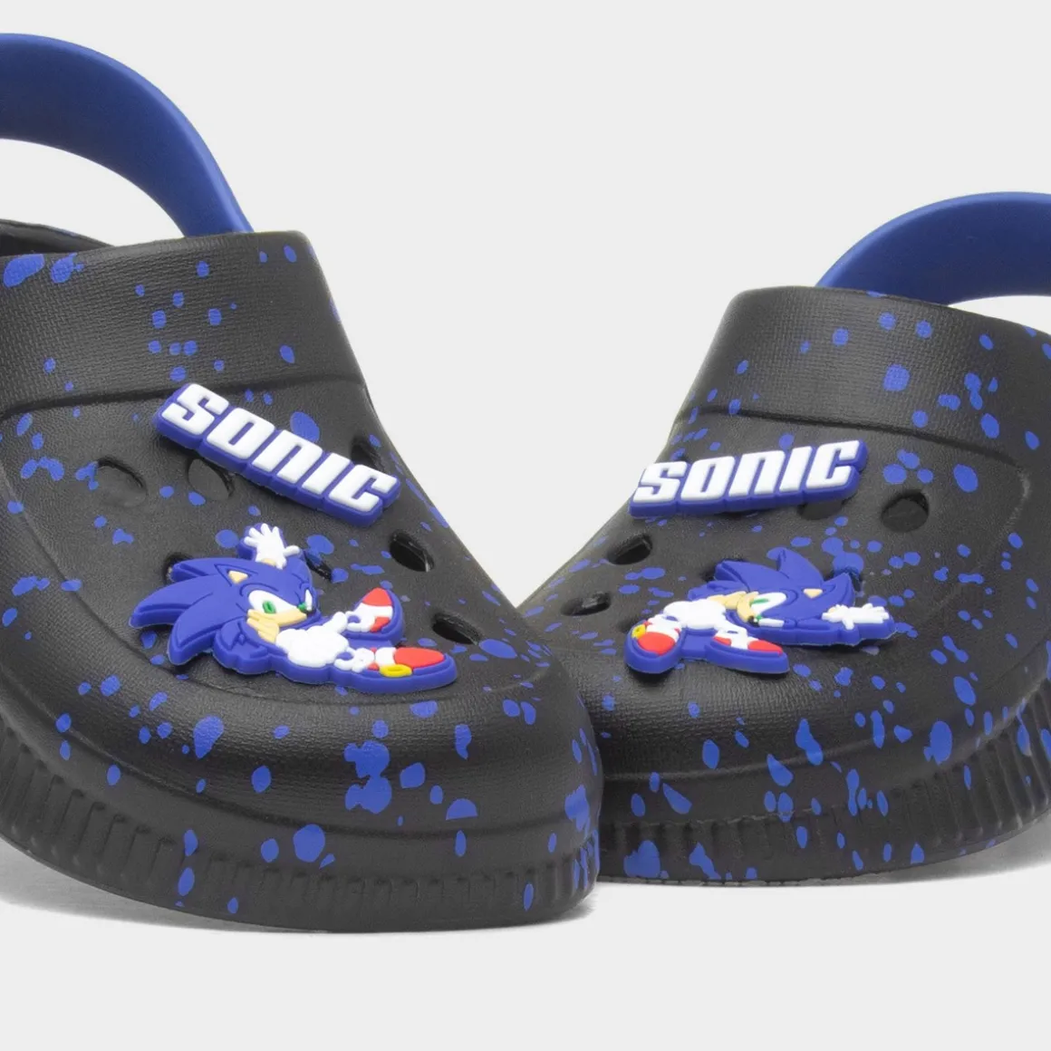 Sonic The Hedgehog Ping Kids Black EVA Clog