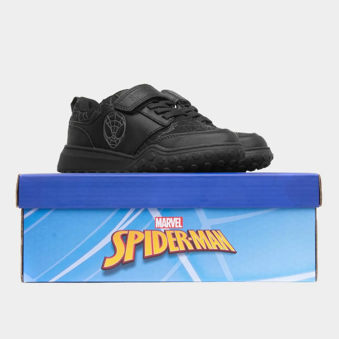 Spider-Man Kids Black School Shoes