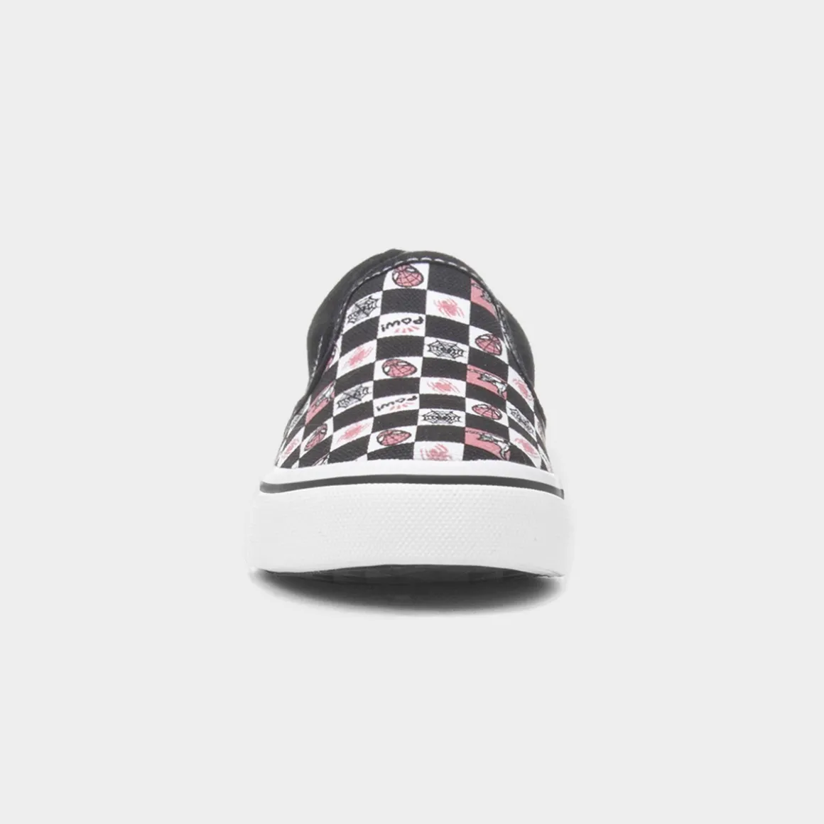 Spider-Man Kids Black Slip On Canvas