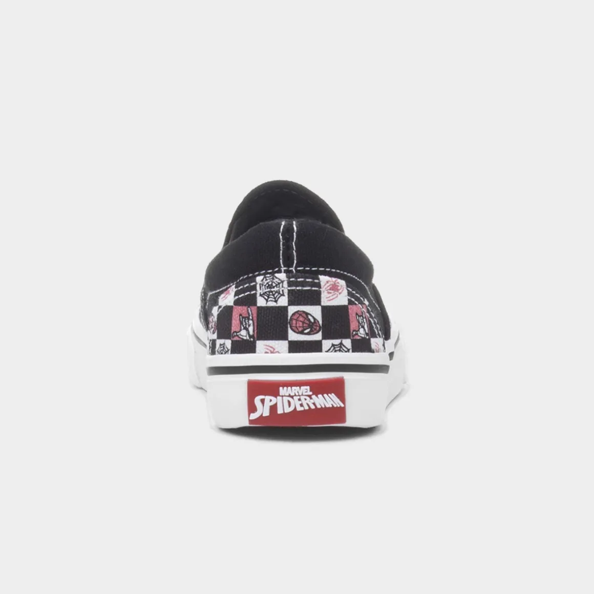 Spider-Man Kids Black Slip On Canvas