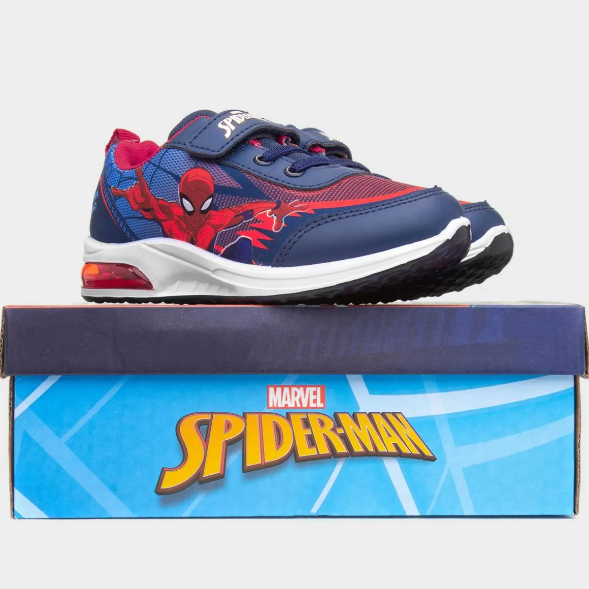 Spider-Man Kid's Navy Light Up Trainer