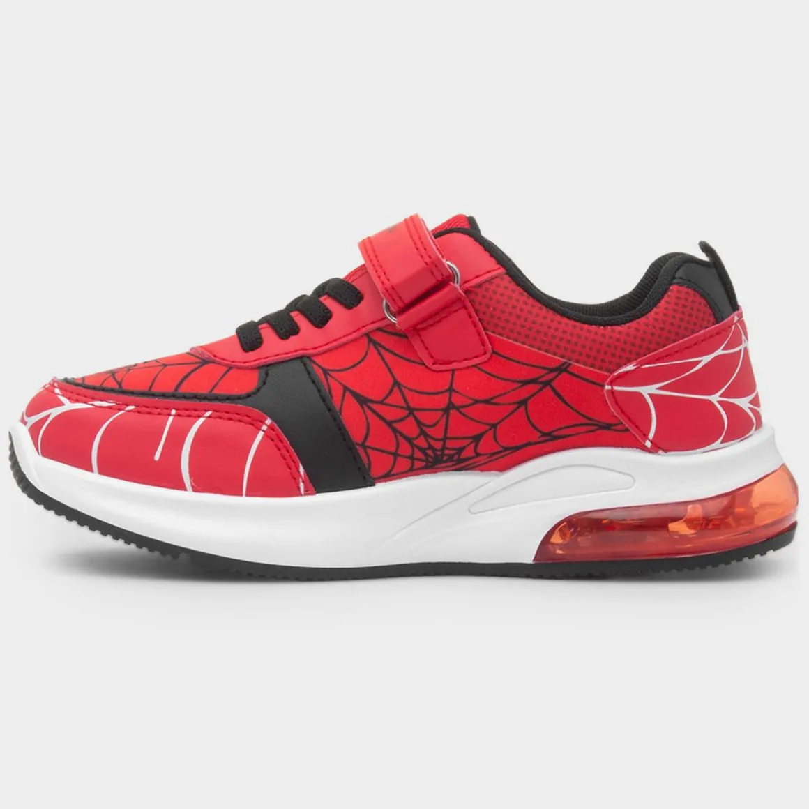 Spider-Man Kids Red Easy Fasten Light Up Trainer