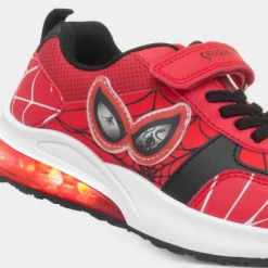 Spider-Man Kids Red Easy Fasten Light Up Trainer