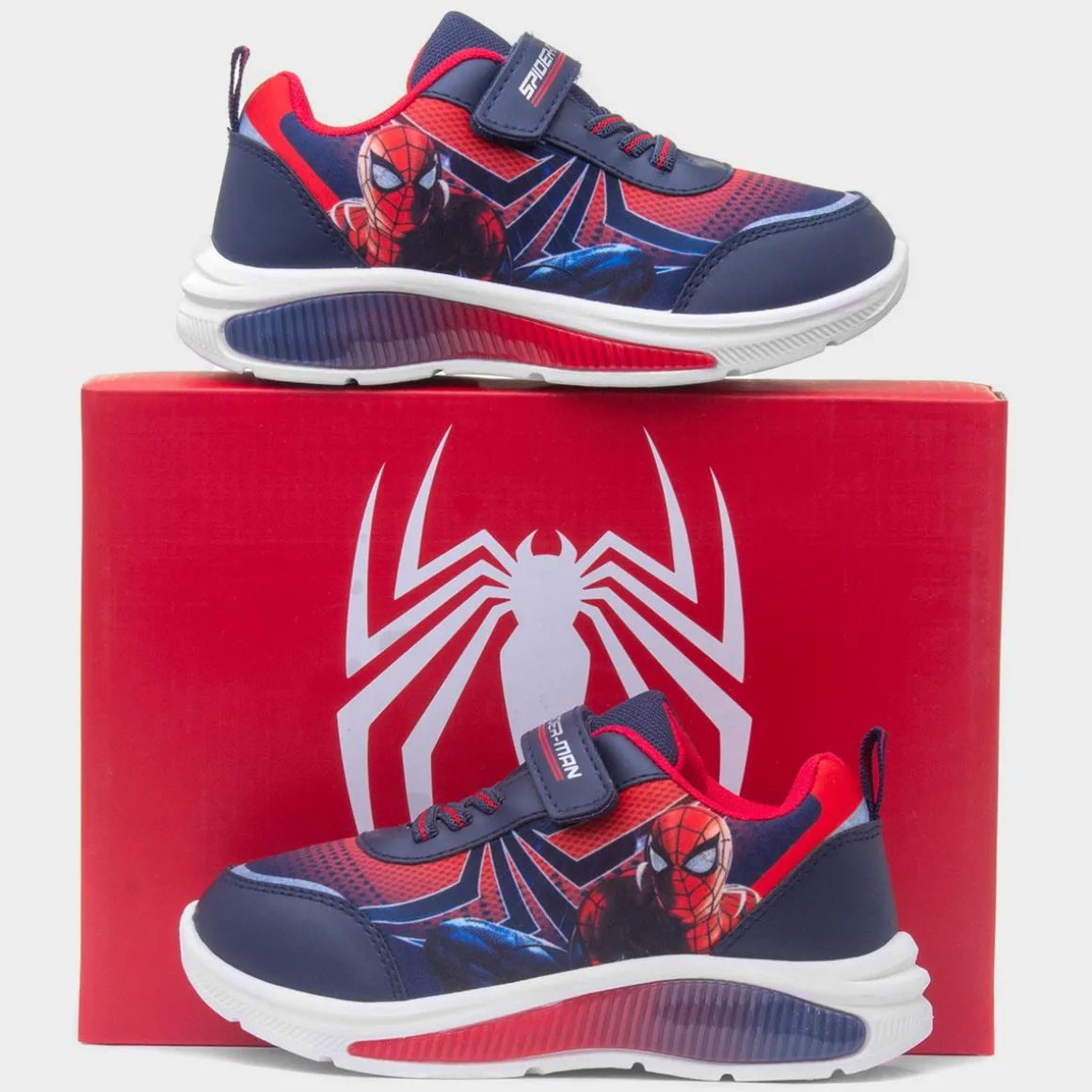 Spider-Man Kids Red Light Up Trainer