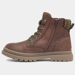 Stone Creek Junior Arthur Kids Brown Zip Up Boot