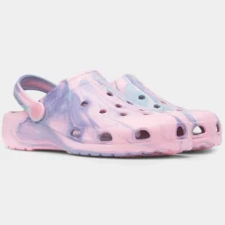Summer Womens Pink Marble EVA Clog