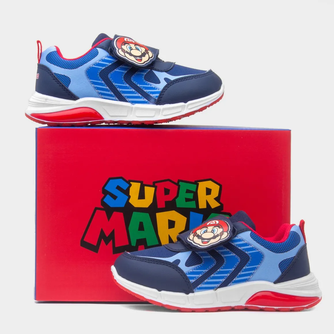 Super Mario Kids Navy Light Up Trainer
