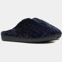 The Slipper Company Cal Mens Navy Mule