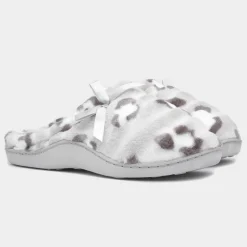 The Slipper Company Clara Womens Grey Leopard Mule
