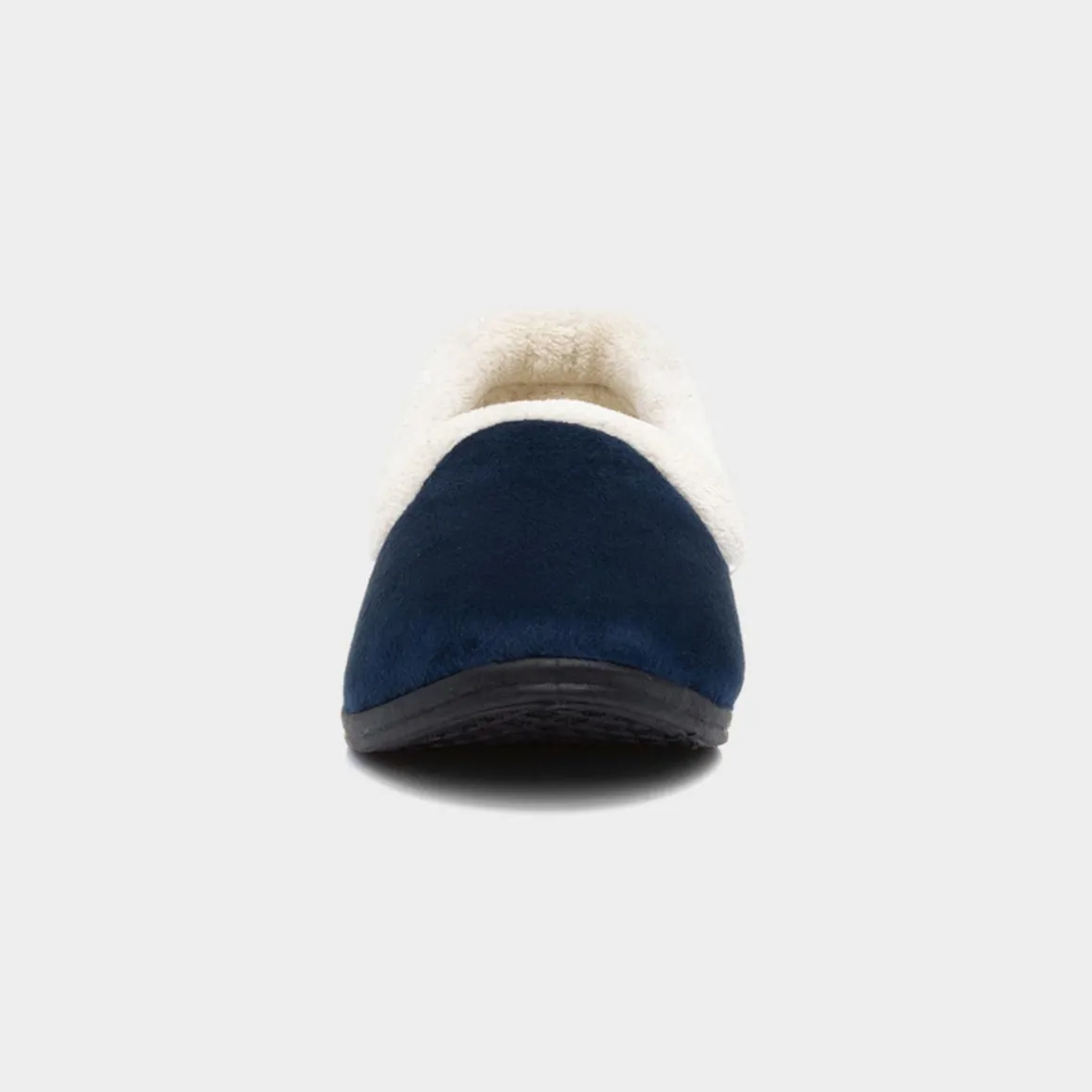 The Slipper Company Frida Womens Navy Velour Full