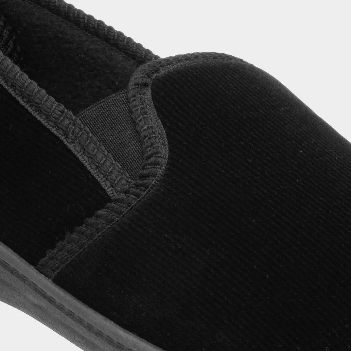 The Slipper Company Ian Mens Black Twin Gusset