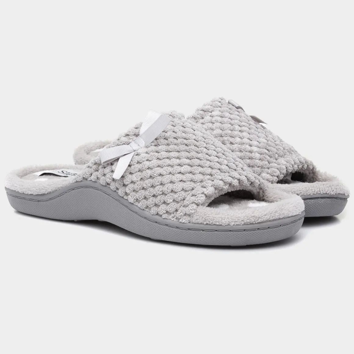 The Slipper Company Lana Grey Womens Mule Slipper