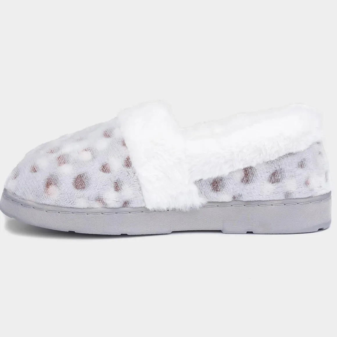 The Slipper Company Liz Womens Snow Leopard Full