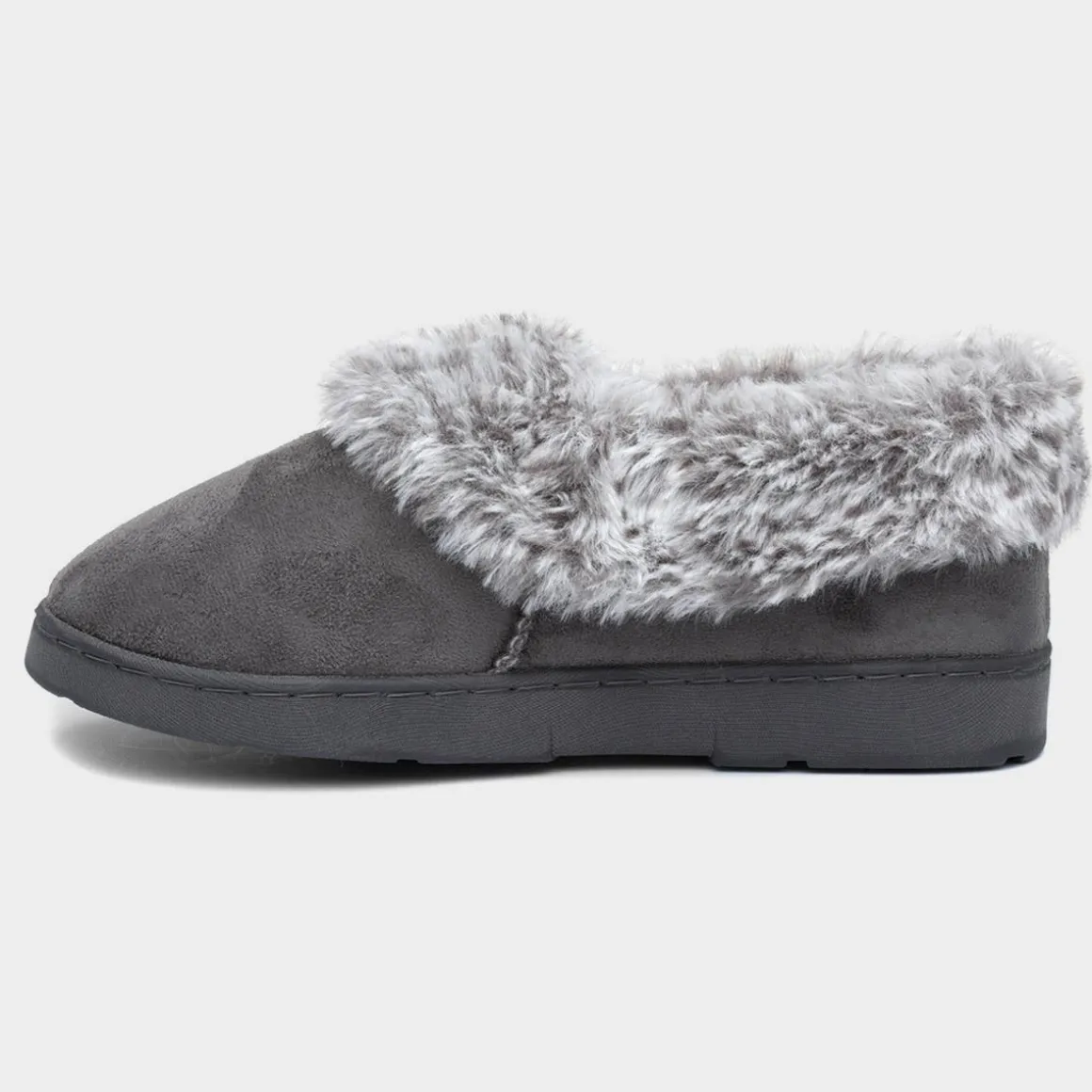 The Slipper Company Liza Womens Grey Full Slipper