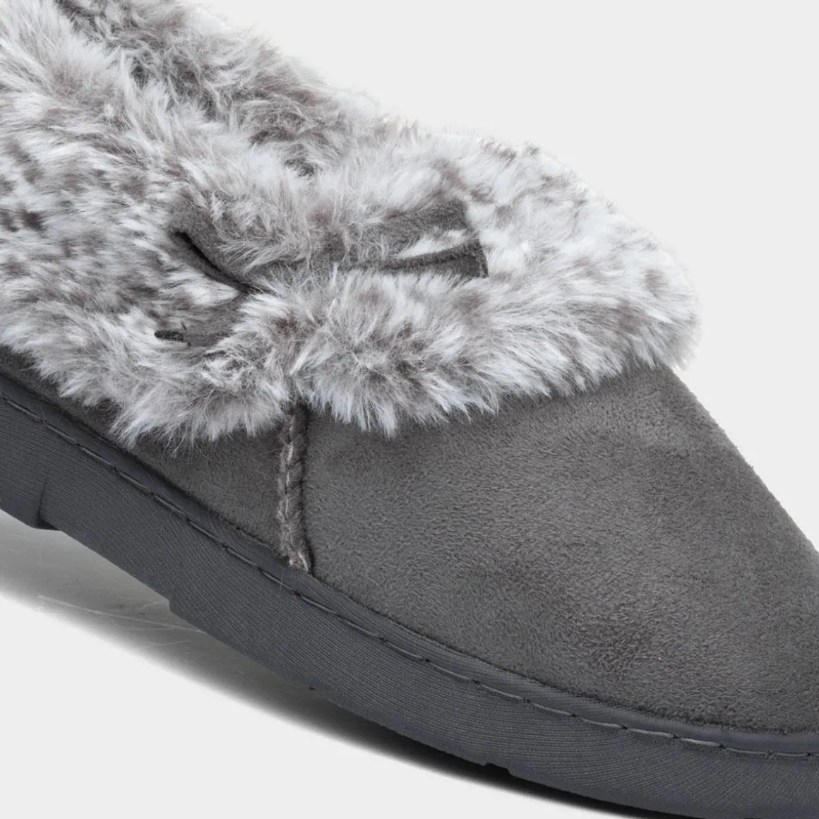The Slipper Company Liza Womens Grey Full Slipper