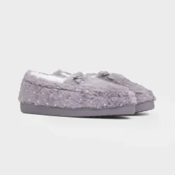 The Slipper Company Loretta Womens Mink Moccasin