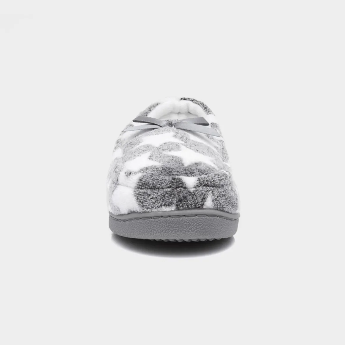 The Slipper Company Lyla Womens Grey Star Moccasin
