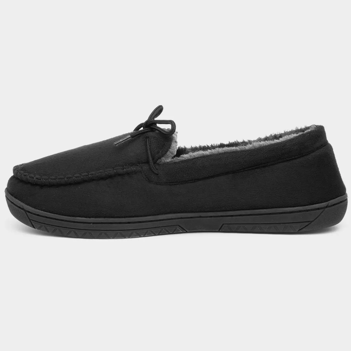 The Slipper Company Oscar Mens Black Moccasin