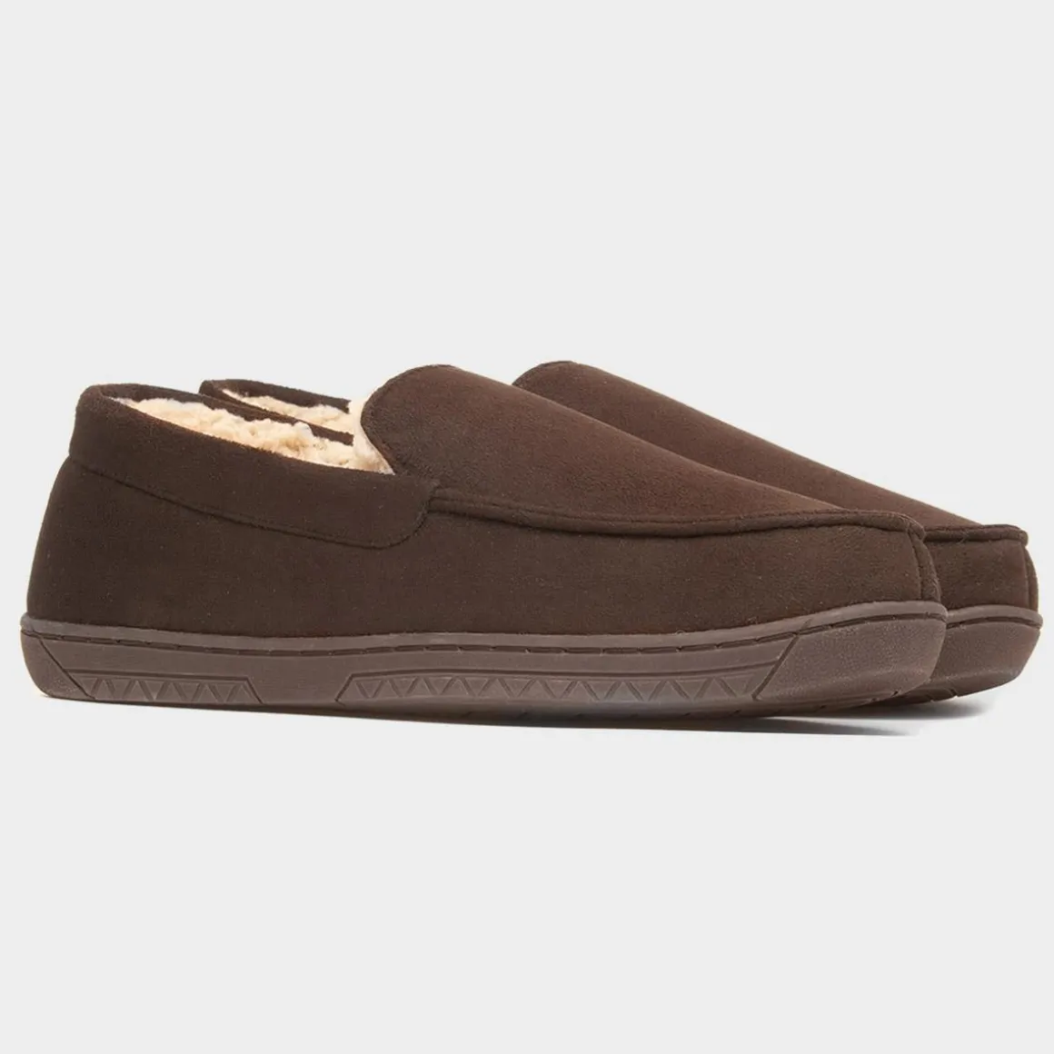 The Slipper Company Otis Mens Brown Moccasin
