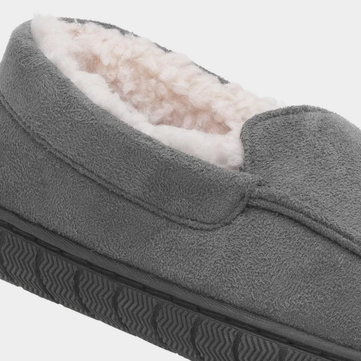 The Slipper Company Otis Boys Grey Moccasin