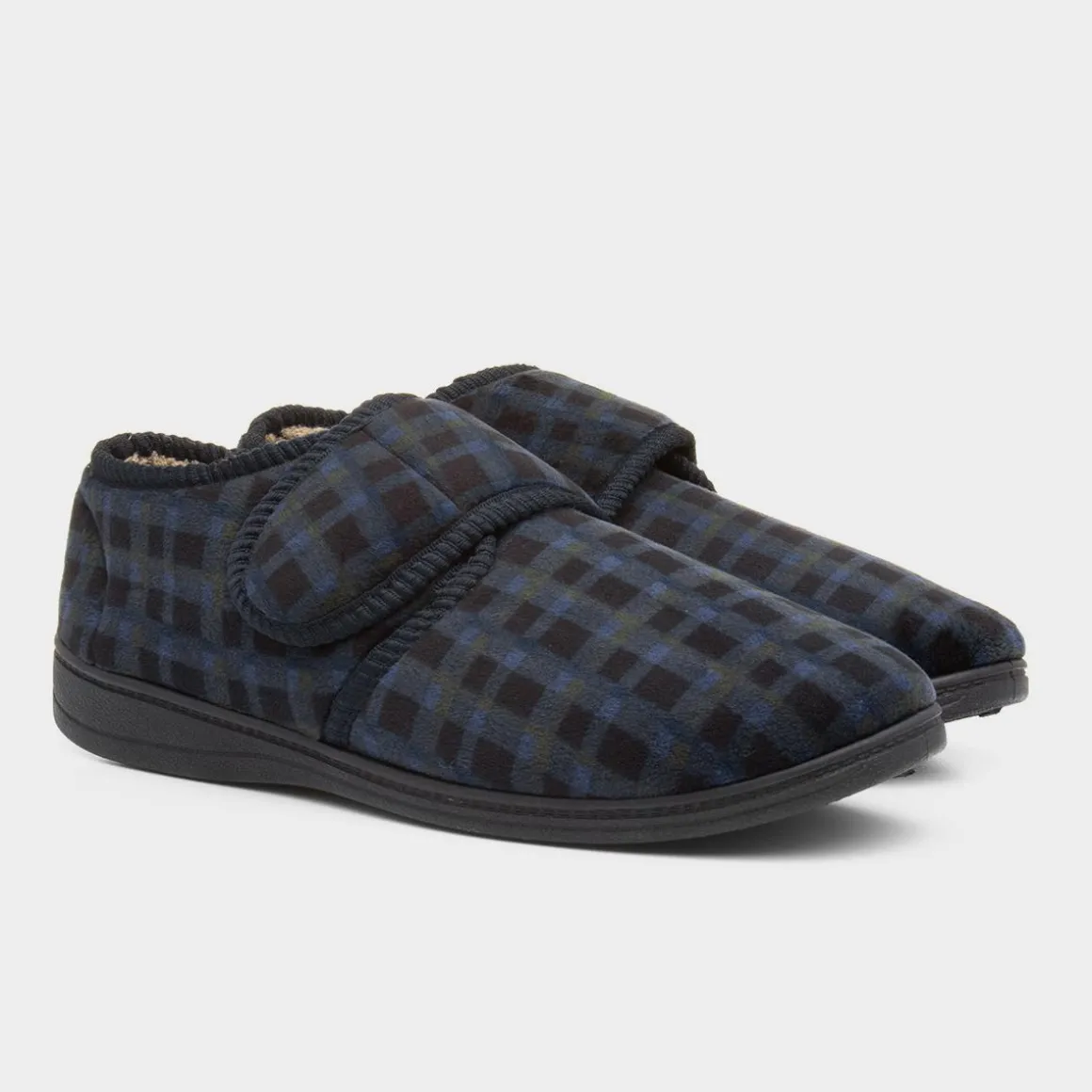 The Slipper Company Otto Mens Navy Full Slipper