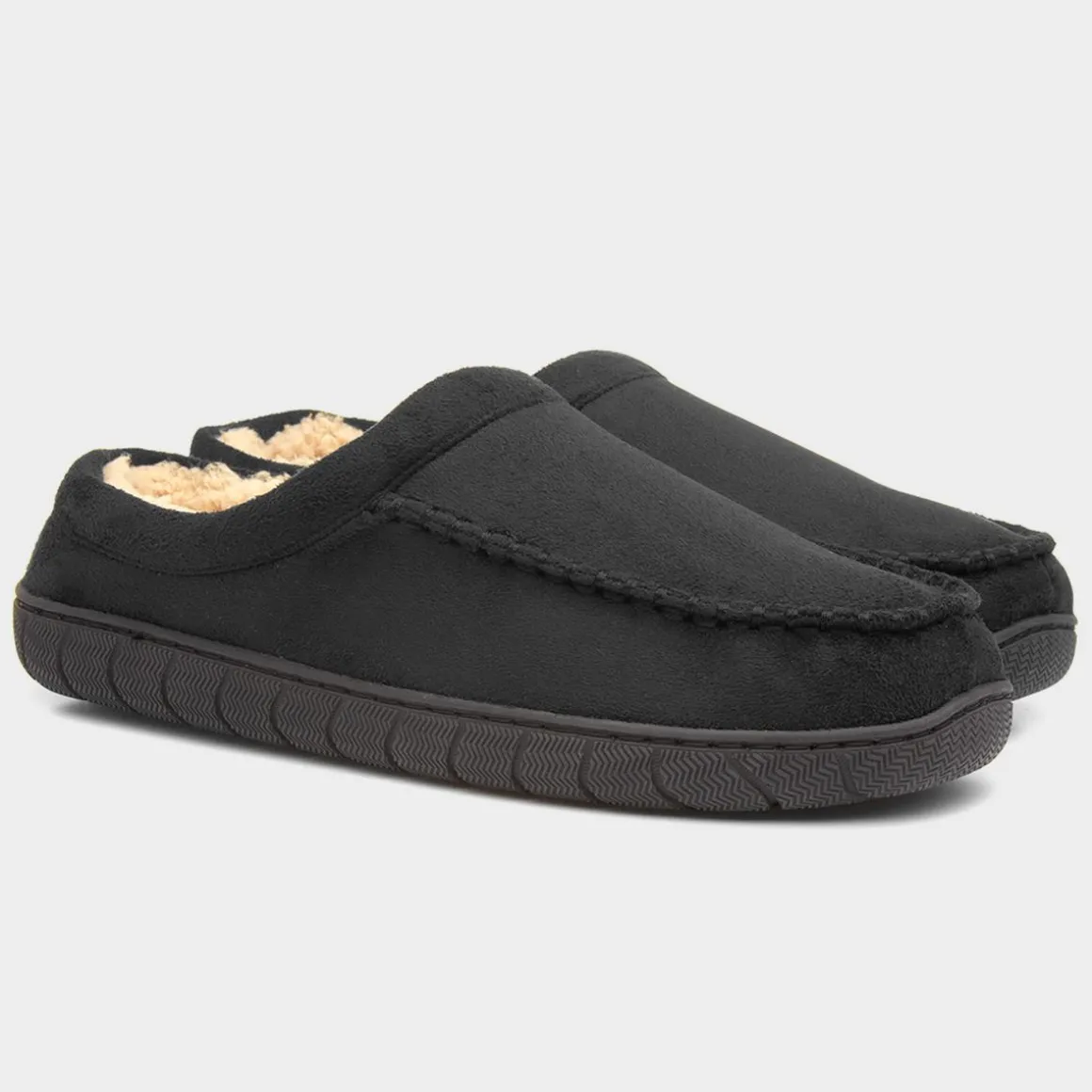 The Slipper Company Owen Mens Black Mule