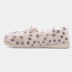 The Slipper Company Rebel Womens Beige Moccasin