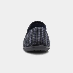 The Slipper Company Reid Mens Navy Twin Gusset