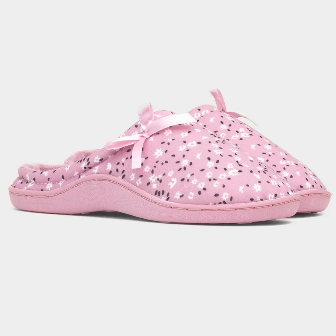 The Slipper Company Rheba Womens Pink Mule Slipper