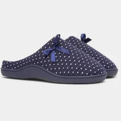 The Slipper Company Rheba Womens Navy Mule Slipper