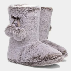 The Slipper Company Robin Womens Mink Faux Bootie