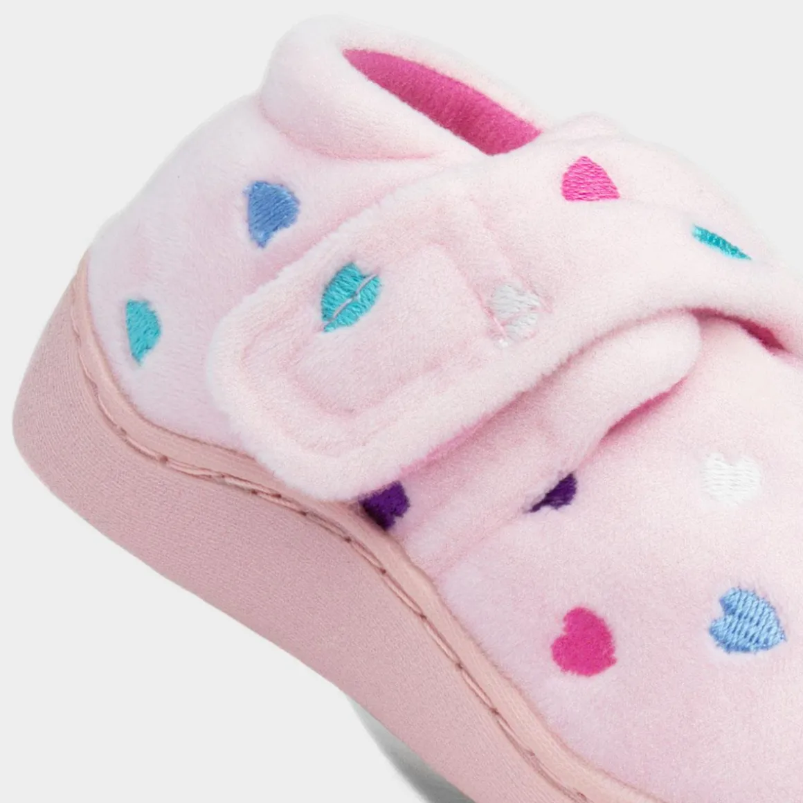 The Slipper Company Rosa Girls Pink Hearts Full