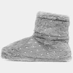 The Slipper Company Rosalynn Womens Grey Bootie