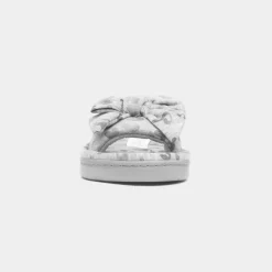 The Slipper Company Womens Grey Open Toe Slipper