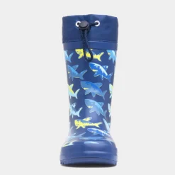 Thunder Boys Blue Rubber Shark Welly