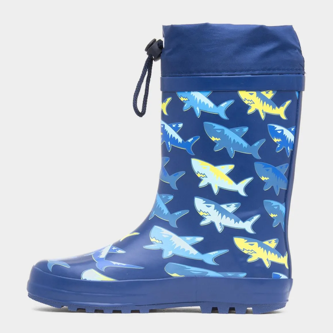 Thunder Boys Blue Rubber Shark Welly
