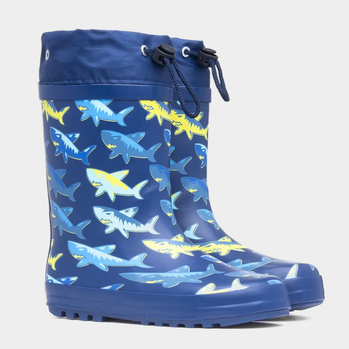 Thunder Boys Blue Rubber Shark Welly