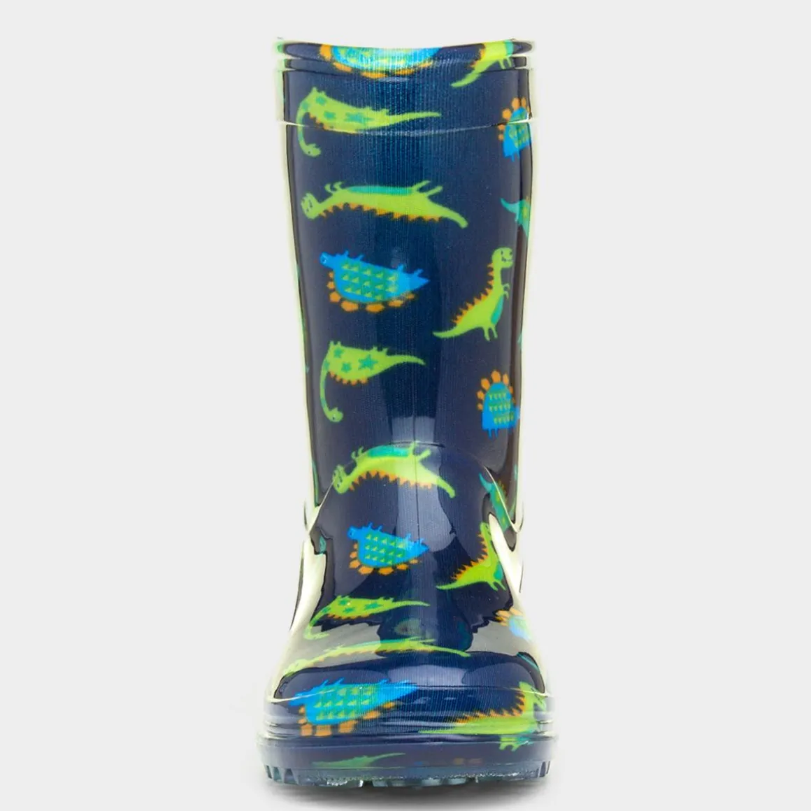 Tornado Boys Dinosaur Navy & Green Welly