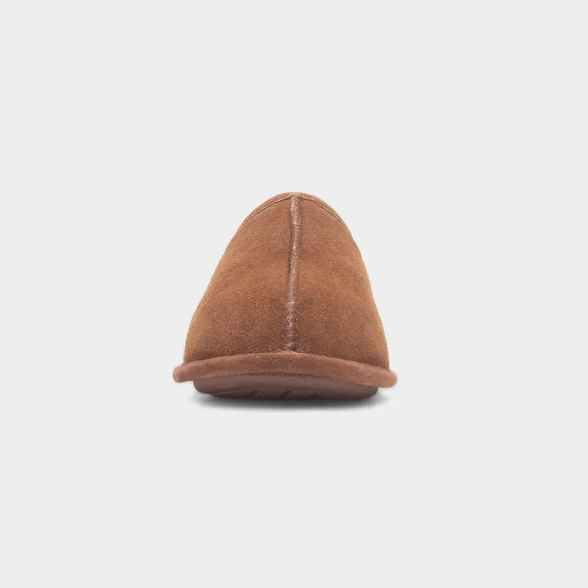 Totes Mens Tan Suede Mule Slipper