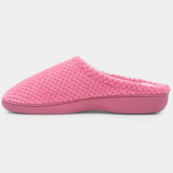 Totes Popcorn Terry Womens Pink Mule Slipper