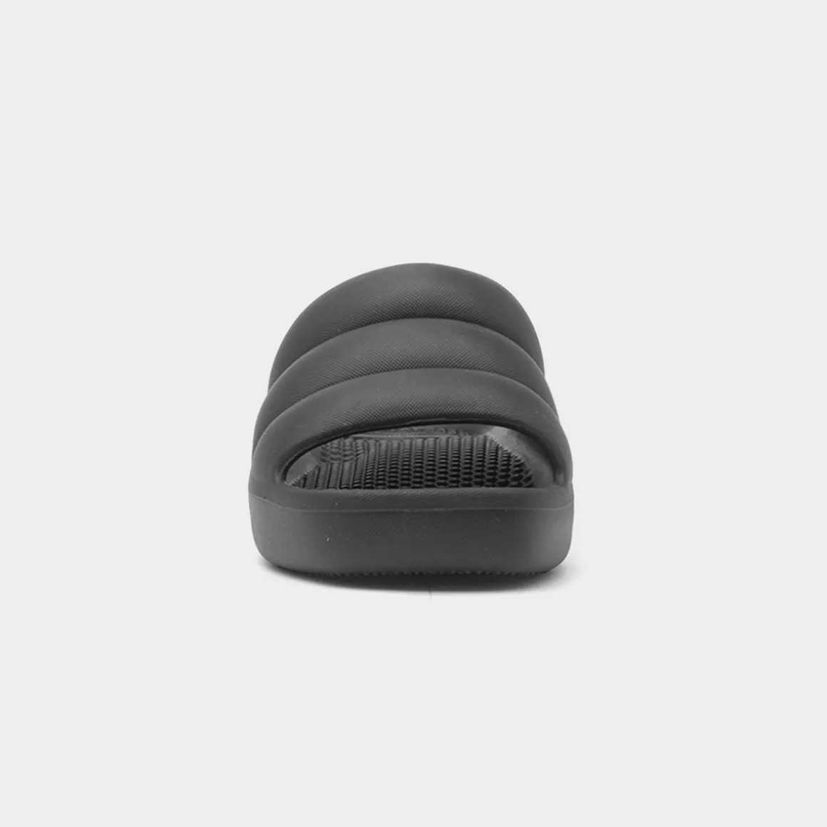 Totes Solbounce Womens Black Puffy EVA Slider