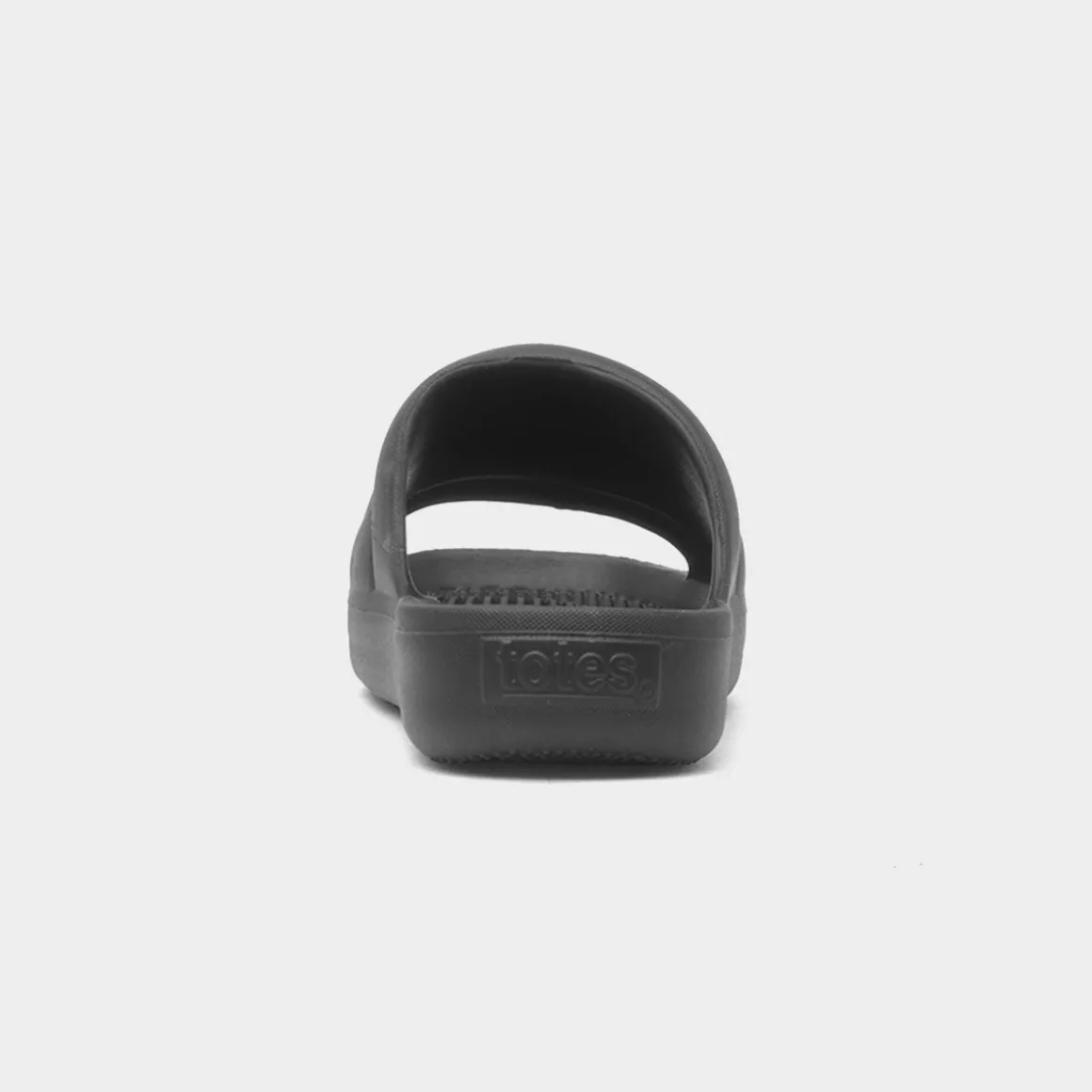 Totes Solbounce Womens Black Puffy EVA Slider