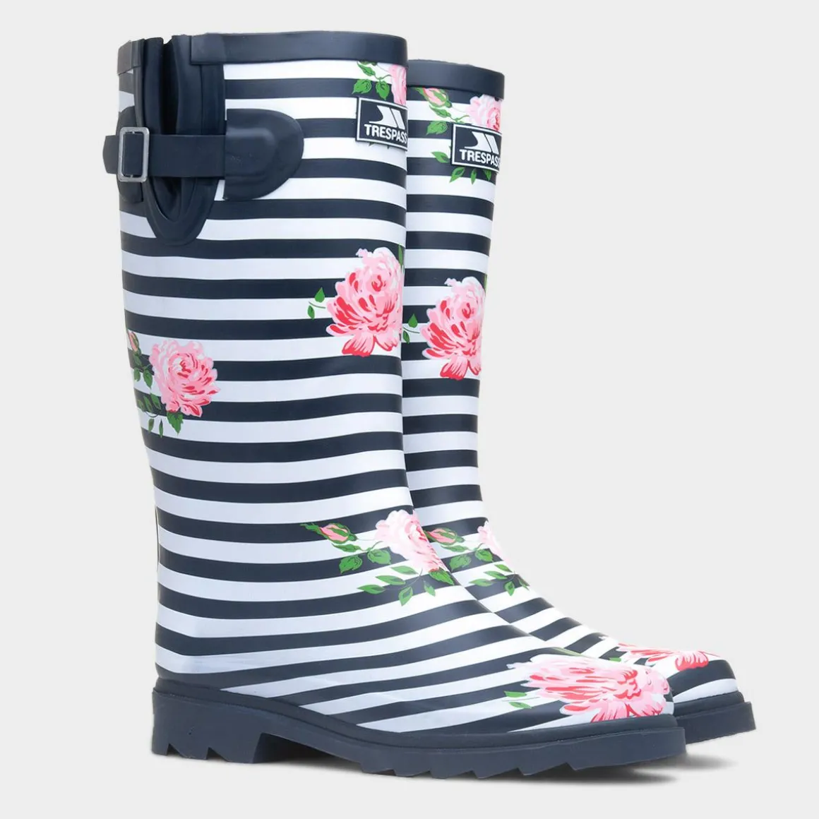 Trespass Elena Womens Stripy Floral Multi Welly