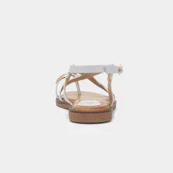Truffle Aelia Womens White Toe Post Sandal