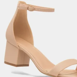 Truffle Blythe Womens Nude Heeled Sandal