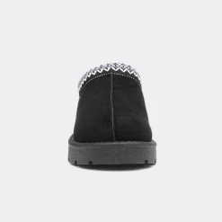 Truffle Chloe Womens Black Faux Fur Shoe