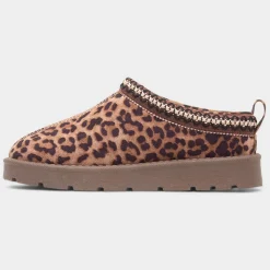 Truffle Chloe Womens Brown Cheetah Faux Fur Shoe