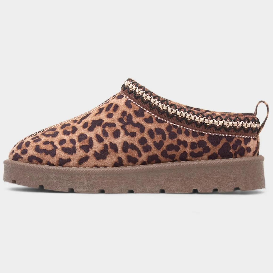 Truffle Chloe Womens Brown Cheetah Faux Fur Shoe