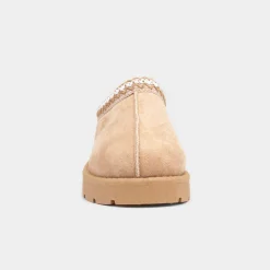 Truffle Chloe Womens Sand Faux Fur Shoe